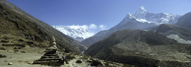 Pangboche PAN 05 view on ama dablam and  everestP 0650