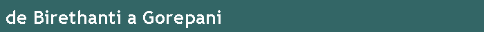 de Birethanti a Gorepani