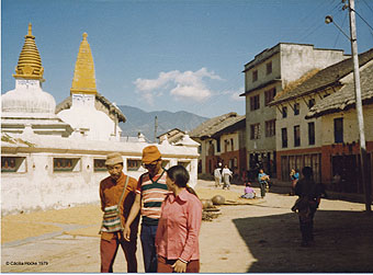  Ccilia Hocke 1979 Bodnath (1) x 0340 Nepal 1979